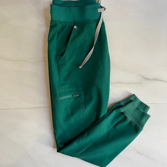 FIGS Zamora Women Jogger Scrub Pants, Hunter Green XS - Picture 6 of 7